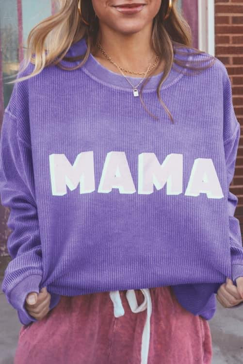 Purple mama sweater