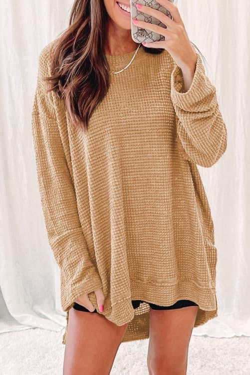 Oversized knit sweater