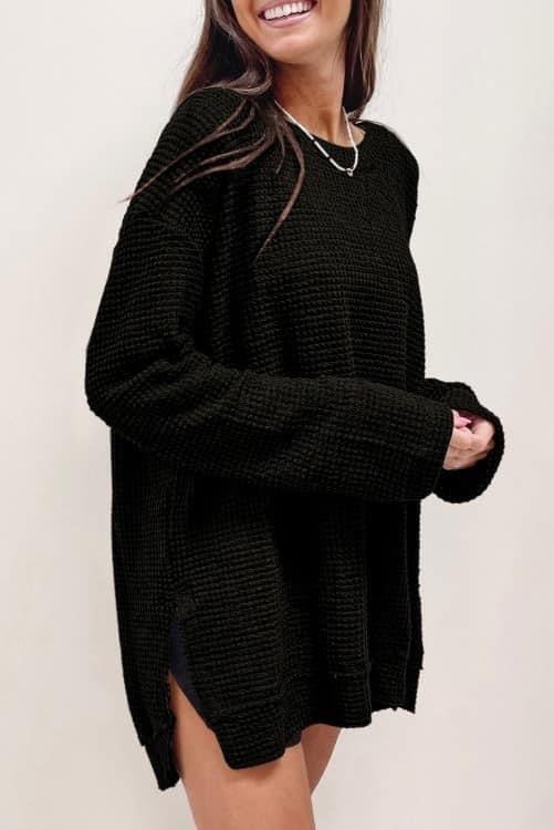 Oversized knit sweater