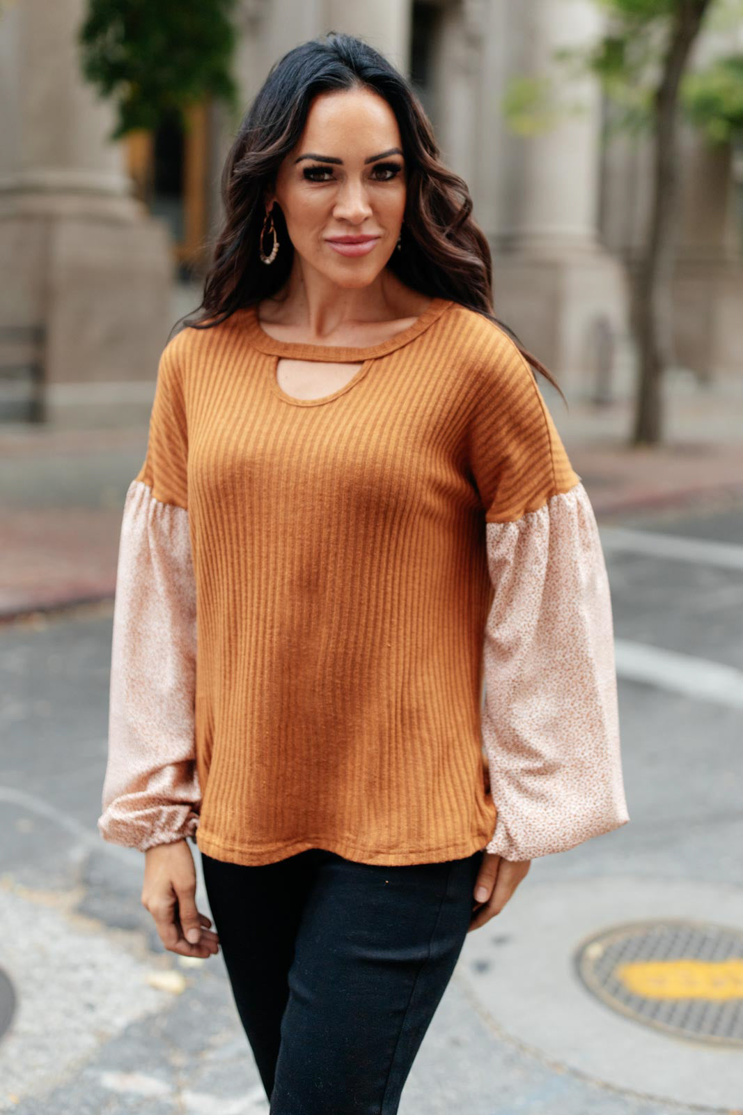 Jennica Top in Warm Spice