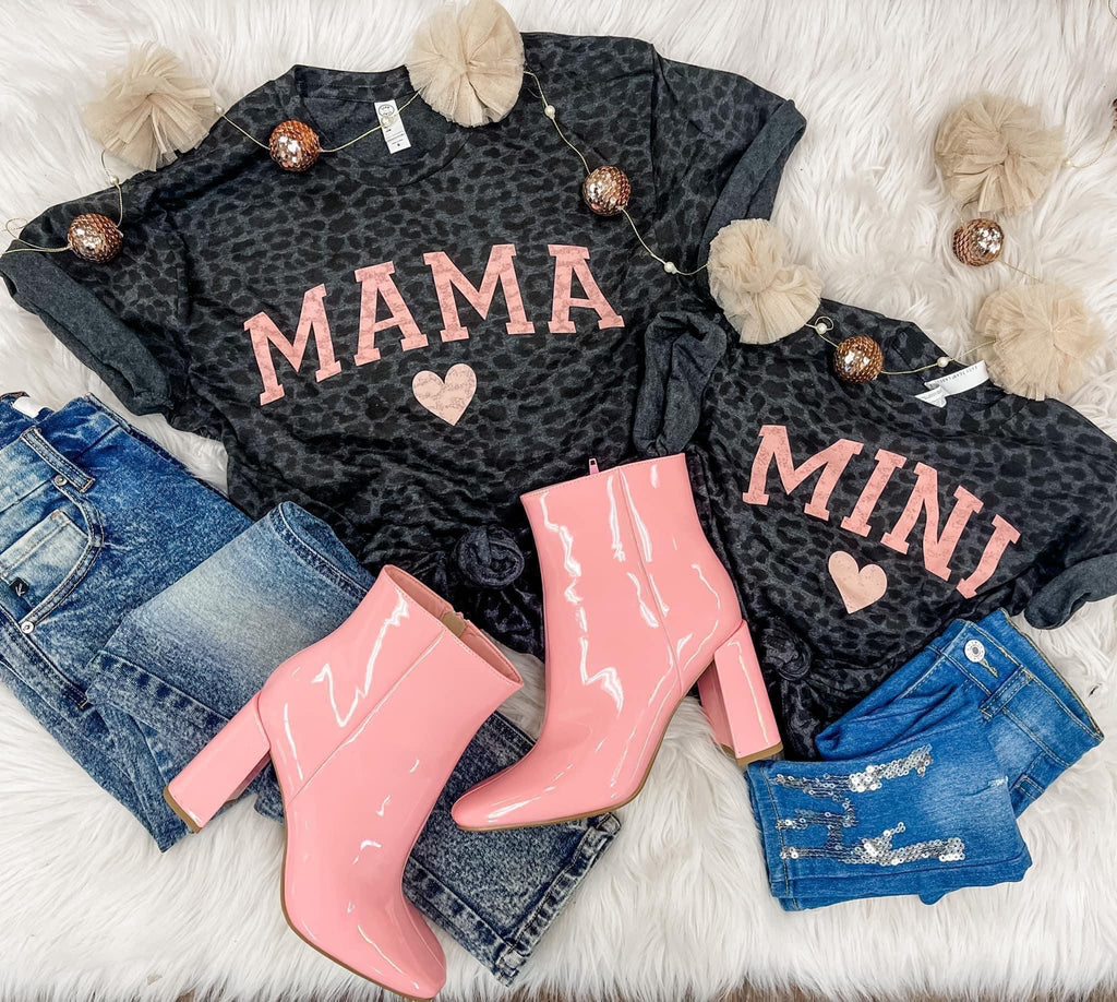 Mama and mini leopard tee