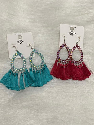 Tassel drop earrings